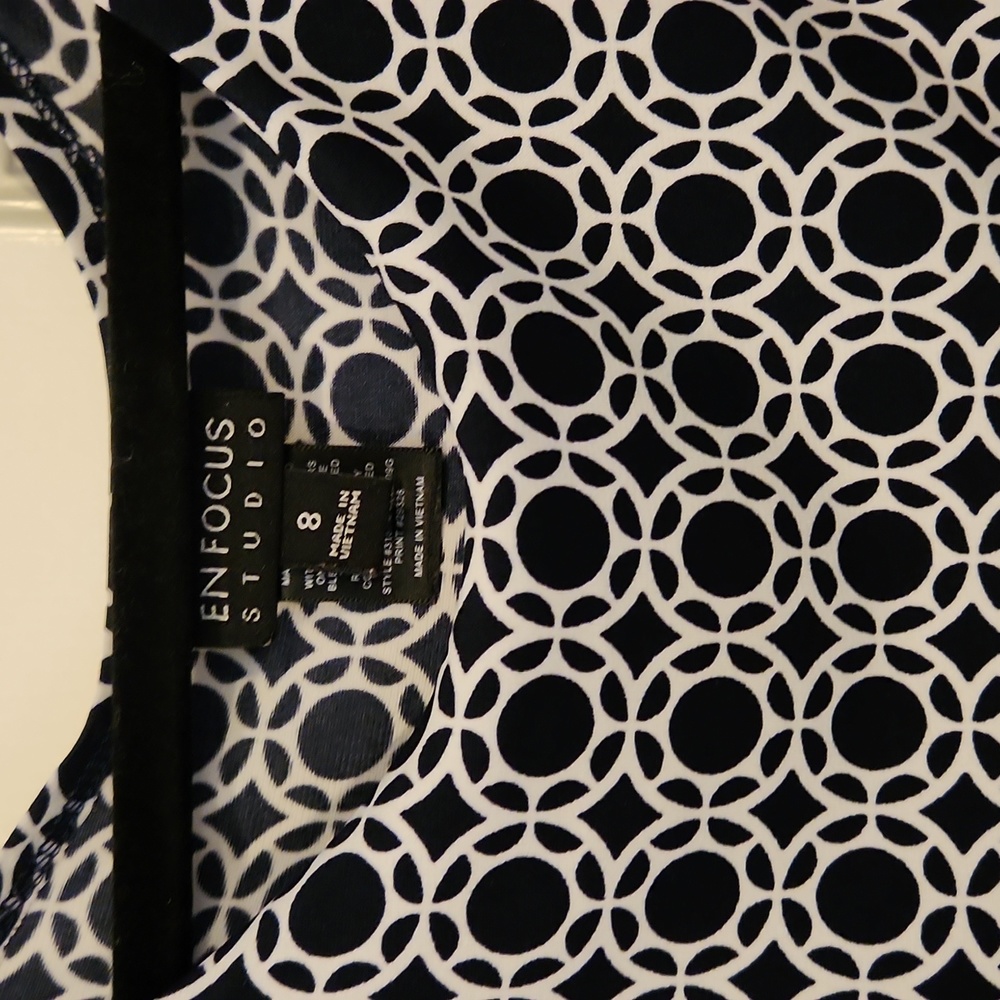 ENFOCUS dress, geometric pattern - Picture 3 of 5
